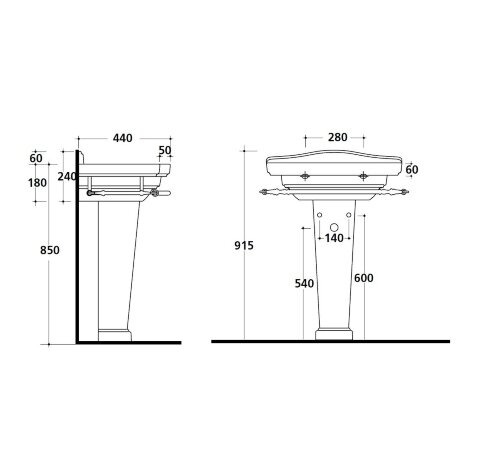 Пьедестал GALASSIA ETHOS 8436 цвет белый глянцевый