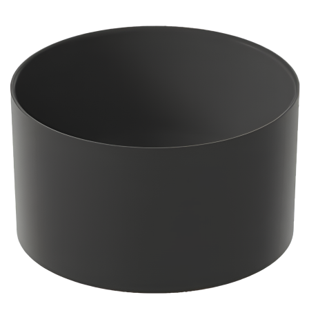 Раковина GALASSIA CORE 7306 NEMT накладная без перелива цвет черный матовый