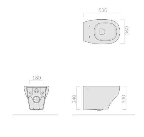 Унитаз GALASSIA EDEN 7215 подвесной цвет белый глянцевый