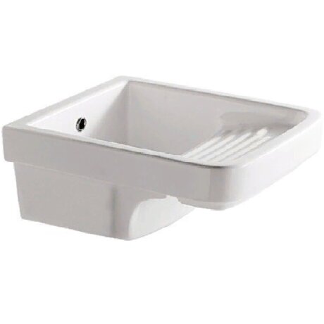 Раковина GALASSIA MI NERVA 2008 хозяйственная встраиваемая сверху на тумбу 9011