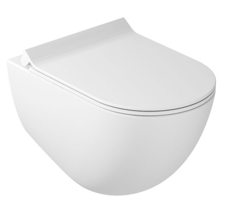 КОМПЛЕКТ унитаз GALASSIA Dream KIT7317 MT подвесной безободковый с сиденьем с микролифтом 7314 MT цвет белый матовый