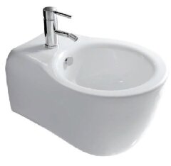 Биде GALASSIA ERGO 7110 подвесное с одним отверстием цвет белый глянцевый