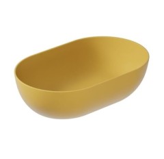 Раковина GALASSIA DREAM 7308 OC накладная без отверстий без перелива цвет охра матовый матовый