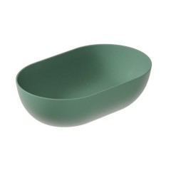 Раковина GALASSIA DREAM 7308 SV накладная без отверстий без перелива цвет сальвия матовый матовый