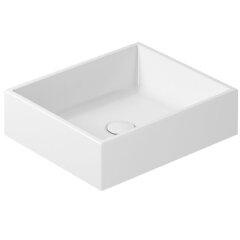 Раковина GALASSIA PLUS DESIGN 6104 накладная без отверстий без перелива цвет белый глянцевый