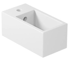 Раковина GALASSIA PLUS DESIGN 6030M накладная или подвесная с одним отверстием с переливом цвет белый глянцевый