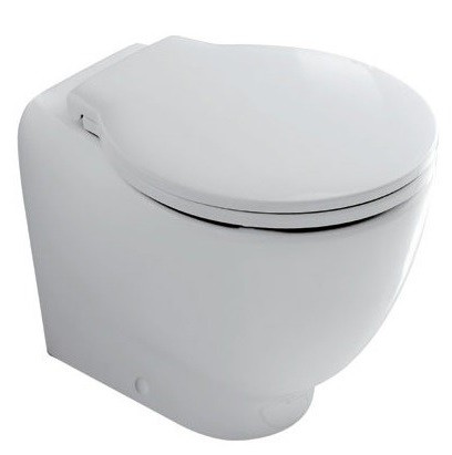 КОМПЛЕКТ унитаз GALASSIA Ergo 7107 напольный с сиденьем крышкой с плавным опускание 7115 цвет белый глянцевый