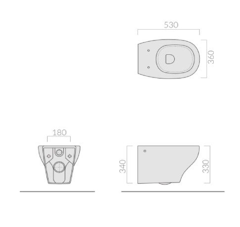 КОМПЛЕКТ унитаз GALASSIA EDEN KIT7212 подвесной безободковый с сиденьем с микролифтом 7220 цвет белый глянцевый