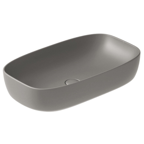Раковина GALASSIA DREAM 7300 GM накладная с одним отверстием без перелива цвет серый матовый