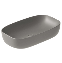 Раковина GALASSIA DREAM 7300 GM накладная с одним отверстием без перелива цвет серый матовый
