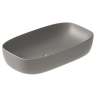 Раковина GALASSIA DREAM 7300 GM накладная с одним отверстием без перелива цвет серый матовый