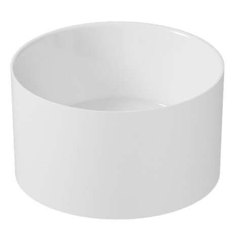 Раковина GALASSIA CORE 7306 накладная без перелива цвет белый глянцевый