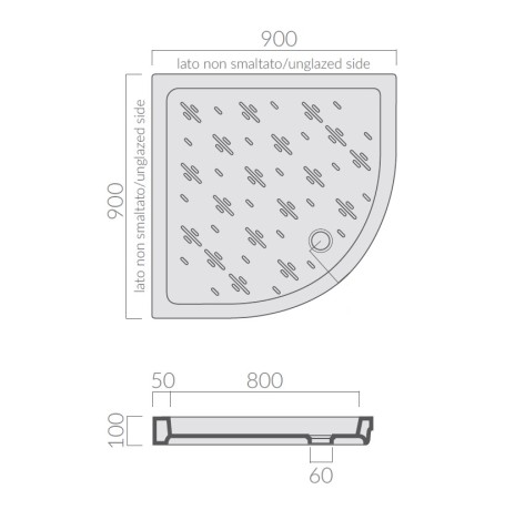 Поддон GALASSIA VENUS MAX 1009 90x90x10 угловой ИДУТ С ФАБРИКИ БЕЗ КОРОБКИ