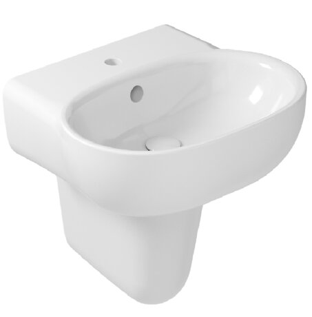 Полупьедестал GALASSIA ERGO 7121 подвесной с крепежом цвет белый глянцевый