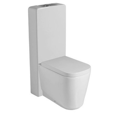 Унитаз моноблок с бачком GALASSIA Meg11 5464 7113 5454 напольный (сиденье в комплекте) цвет белый глянцевый