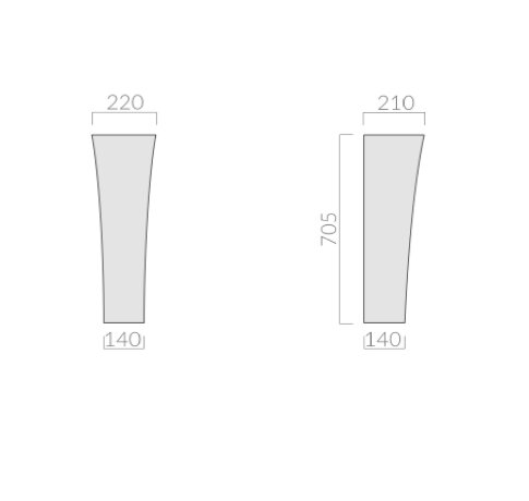 Пьедестал GALASSIA ERGO 7122 напольный с крепежом цвет белый глянцевый