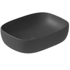 Раковина GALASSIA DREAM 7301 NEMT накладная без отверстий без перелива цвет черный матовый