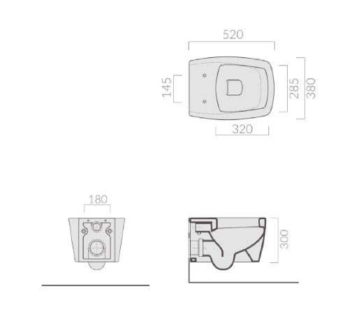Унитаз GALASSIA SA02 8971 подвесной цвет белый глянцевый