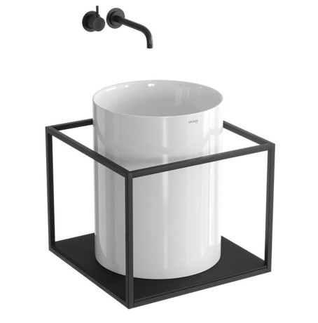 Раковина GALASSIA CORE 7305 накладная без перелива цвет белый глянцевый