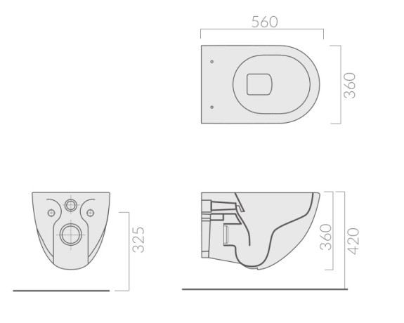 КОМПЛЕКТ унитаз GALASSIA Dream 7312NEMT подвесной с сиденьем с микролифтом 7314NEMT цвет черный матовый