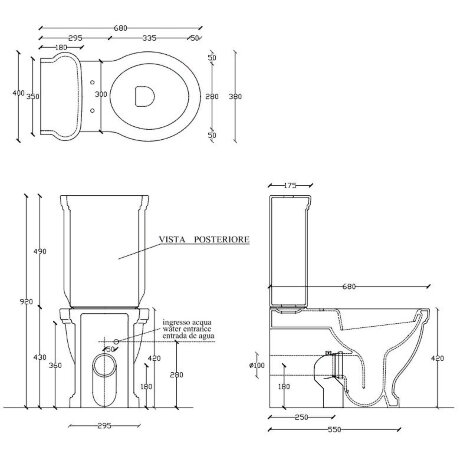 Бачок GALASSIA ETHOS 8454 цвет белый глянцевый