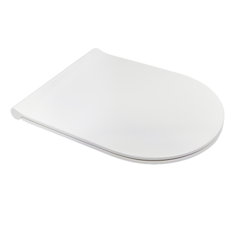 Сиденье с крышкой GALASSIA Dream 7314 с микролифтом быстросъемное тонкое цвет белый глянцевый