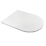 Сиденье с крышкой GALASSIA Dream 7314 с микролифтом быстросъемное тонкое цвет белый глянцевый