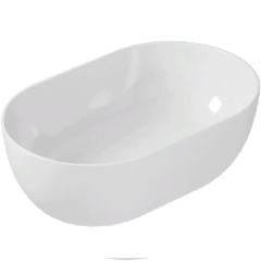 Раковина GALASSIA DREAM 7308 накладная без отверстий без перелива цвет белый глянцевый
