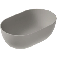 Раковина GALASSIA DREAM 7308 GM накладная без отверстий без перелива цвет серый матовый