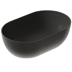 Раковина GALASSIA DREAM 7308 NEМТ накладная без отверстий без перелива цвет черный матовый