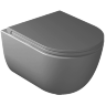 Унитаз GALASSIA Dream 7334 GM подвесной, безободковый, серый матовый