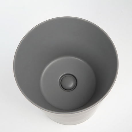 Раковина GALASSIA CORE 7305 GM накладная без перелива цвет серый матовый