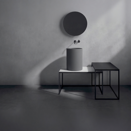 Раковина GALASSIA CORE 7305 GM накладная без перелива цвет серый матовый