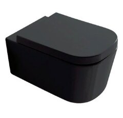Унитаз GALASSIA Meg11 PRO 5411 NE подвесной с крепежом цвет черный глянцевый