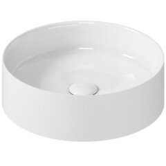 Раковина GALASSIA SMART B 7405 накладная без отверстий без перелива цвет белый глянцевый